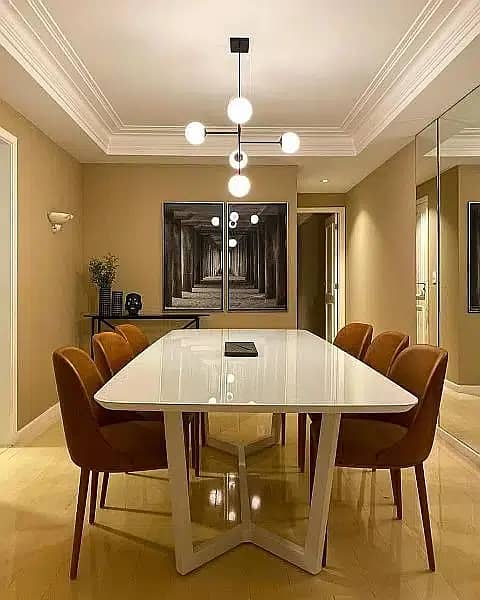 Dining Tables For sale 10 Seater\ 10 chairs dining table\wooden dining 5