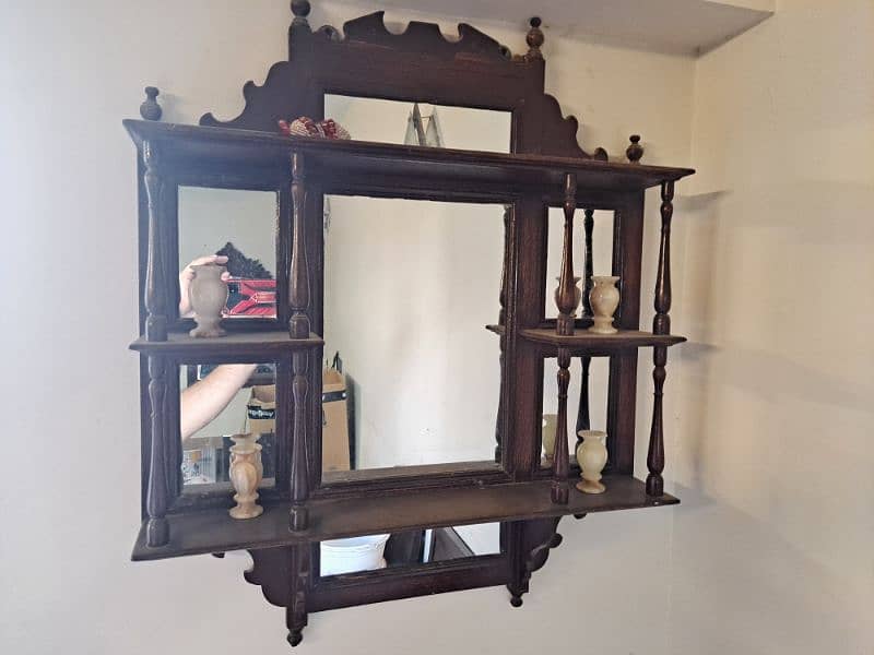 Antique  55 Year old Indian Haveli Mirror 1