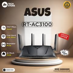 ASUS RT-AC3100 Dual-Band 4-Port Gigabit Gaming Router (With Box)