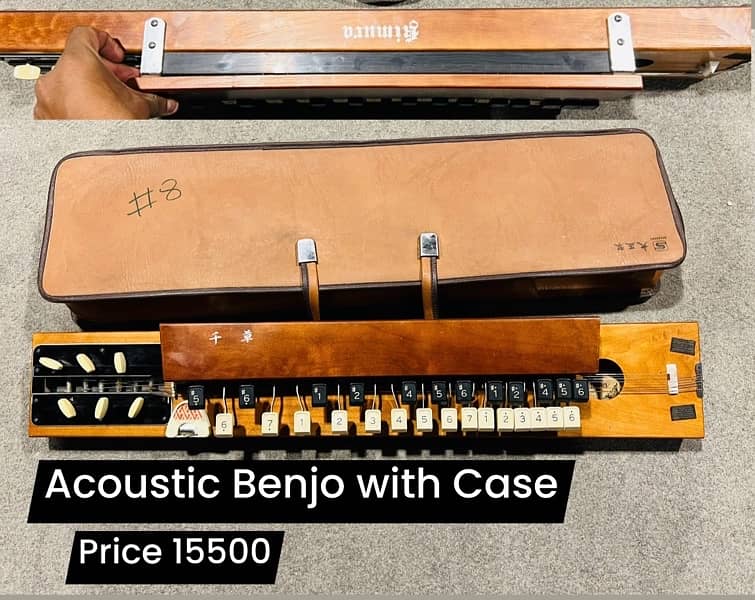 Benjo Banjo Nagoya Harp Acoustic Semi acoustic guitar 4