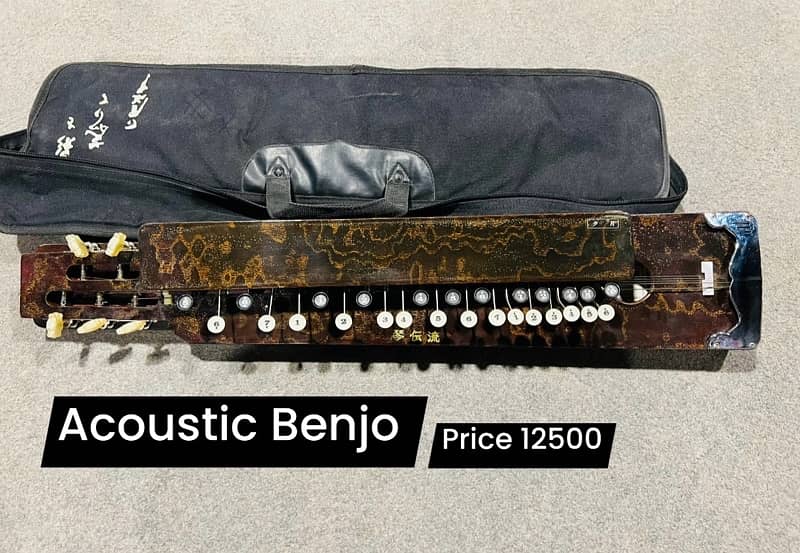 Benjo Banjo Nagoya Harp Acoustic Semi acoustic guitar 13