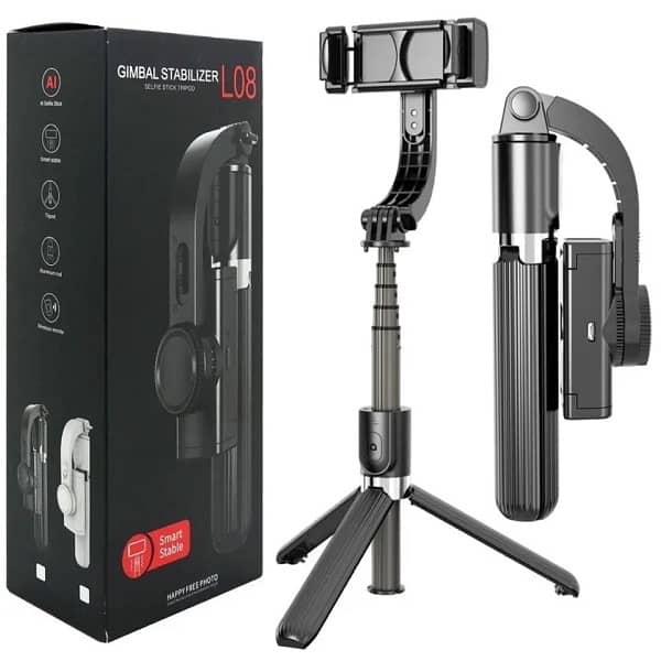 Gimbal Stabilizer for Smartphone,Selfie Stick Tripod 4