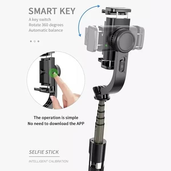 Gimbal Stabilizer for Smartphone,Selfie Stick Tripod 6