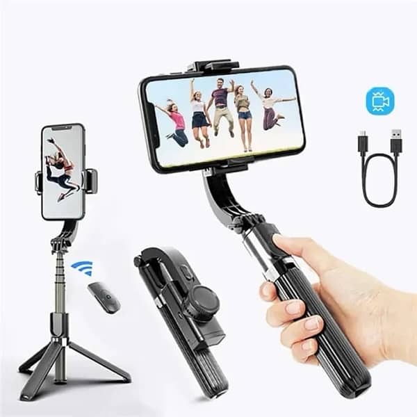 Gimbal Stabilizer for Smartphone,Selfie Stick Tripod 0