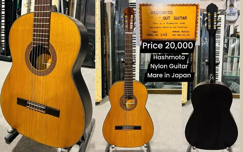 Benjo Banjo Nagoya Harp Acoustic Semi acoustic guitar 16