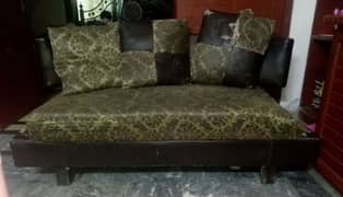 Sofa set used and fabric in torn condition