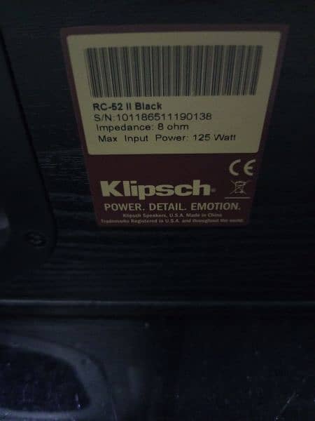 Klipsch RC-52II (Denon, marantz kef Yamaha speaker amplifier jbl Bose) 1