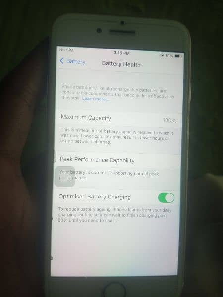 iphone 7 Official PTA Approved battery health 100% 0