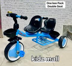 kids double seat tricycle