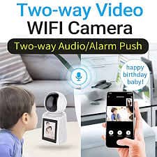 4MP Dual Lens Dual Screen Wi-Fi CCTV Camera Indoor 1080p Full HD Wirel 13