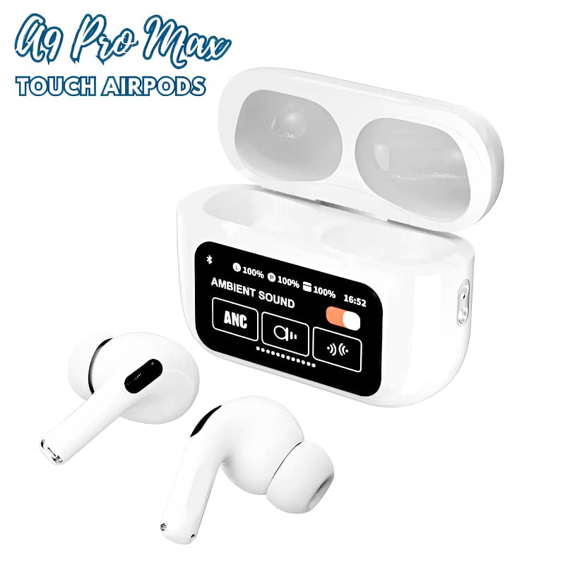 A9 Pro High Quality Sound, ENC Noise Reduction Wireless AirPods With 16