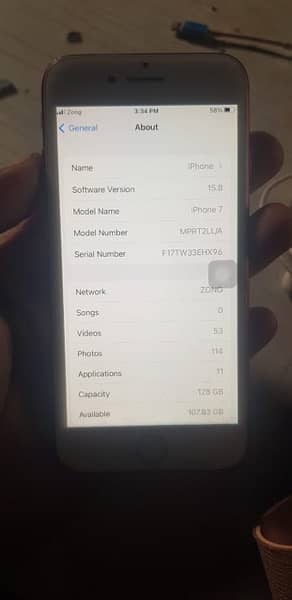 iPhone7 PTA 128gb orgently sale ! 7