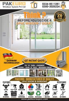 uPVC /Aluminium Windows and Doors (Start from800/SqFt)