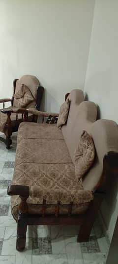 5 seater pure shisham sofa set