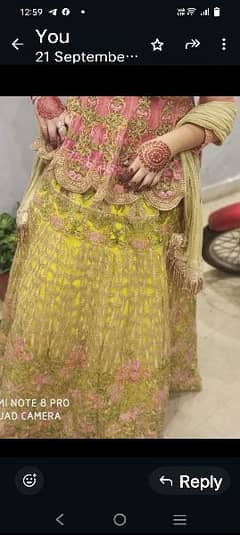 mehndi lehnga for bridal