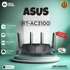 Gaming Router ASUS RT-AC3100 Dual-Band 4-Port Gigabit Router(With Box)