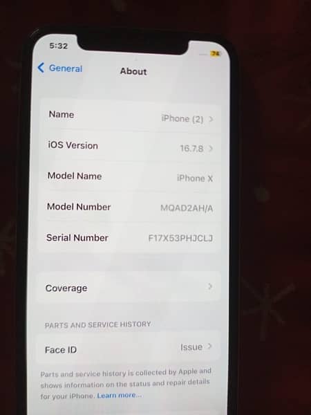 iPhone X White Non pta 1