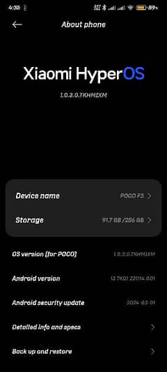 POCO F3 8/256 Snapdragon 870 processor