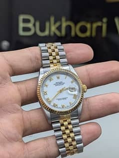 BUKHARI ROLEX Rolex Datejust 36 ref. 16233 White Roman dial Used Rolex