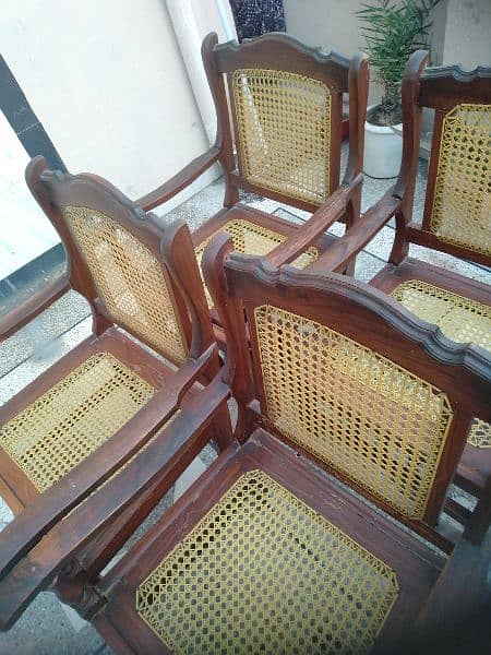 Wooden best Quality chairs With brown polish 3