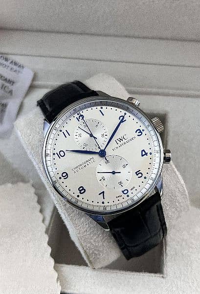 IWC PORTUGIESER CHRONGRAPH WHITE DIAL 2