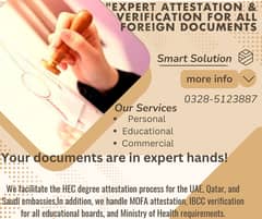 "Expert Attestation & Verification for All Foreign Documents