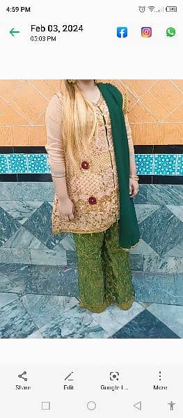 sharara with short frock 0