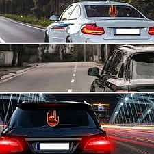 Finger Gesture Light with Remote Finger Light LED Car Back Window Sig