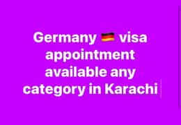 Germany visa appointment avilaible