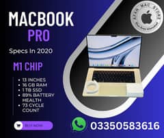 Macbook pro 13inches M1 16gbram/1tbssd