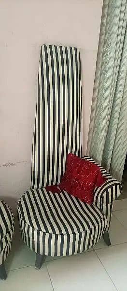 coffee chair / high back chair / long chair with cushions 2