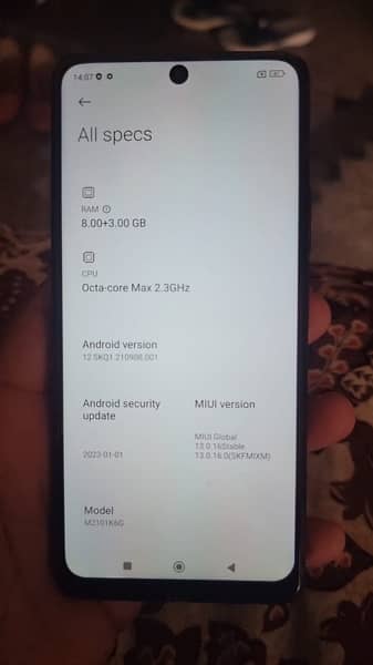 redmi 10 pro 8+3by128 pta 6