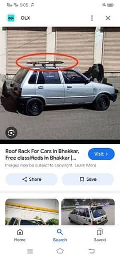 mehran car  roof stand