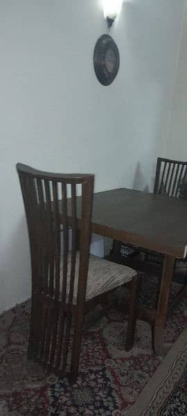 Wooden Dining Table with 4 chairs 6