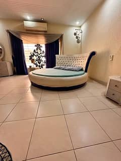 Modern Round Bed with 2 Side Tables | Bed Set | Latest design 5