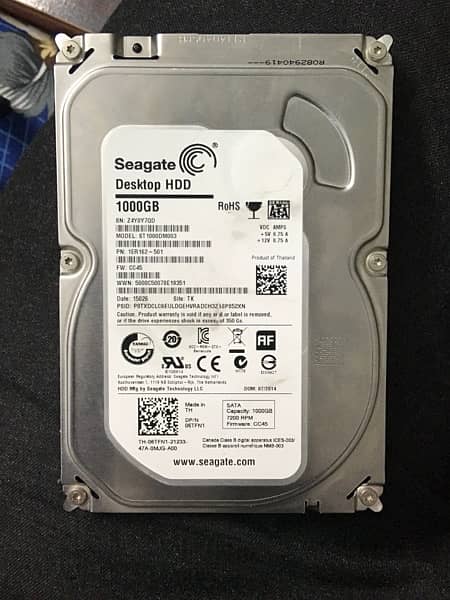 Seagate hard 1000 gb 0