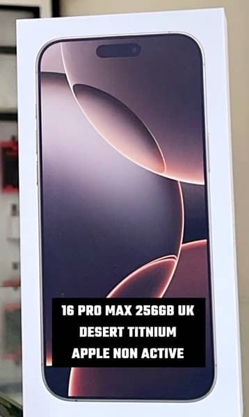 16 pro max 256gb desert titanium UK 0