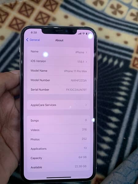 Iphone 11 pro max 64 gb non pta (urgent cash need 5