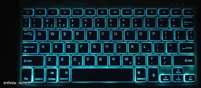 Bluetooth keyboard with RBG lights