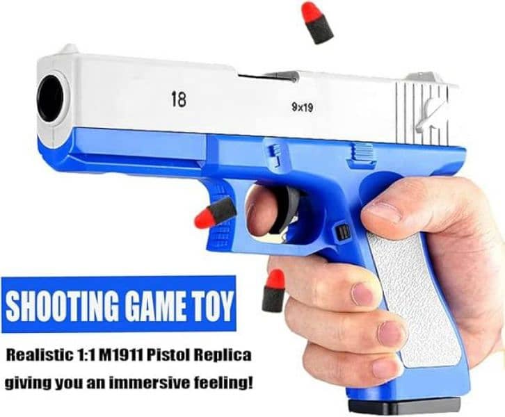 Soft Bullet Realistic Toy Gun For Kids, Toddlers Or Adults 2