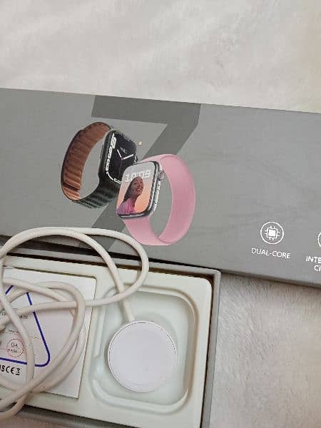 smart watch with charger and box 5