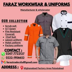 Uniform/Workwear/FR worker Uniform | Labour uniform |Hospital uniform