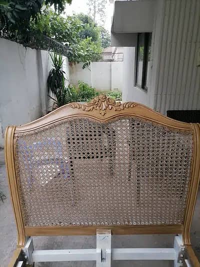 Single beds with cane weaving / single beds 2