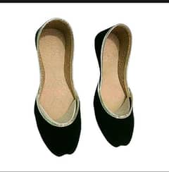 Woman,s velvet plain casual khussa