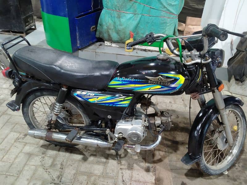 superstar 2021 70cc smart card bike saaf condition 3