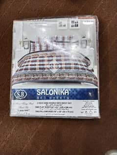 Cotton Salonika Double bedsheet