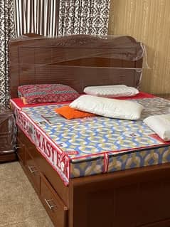 King Size Bed with Side Tables and Dressing Table