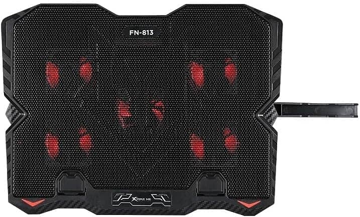 XTRIKE ME FN813 Laptop Cooling Pad Stand With Mobile Stand – 5 x RED 3