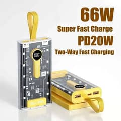 66W Super PD Fast Charge Power Bank [20000mAh)