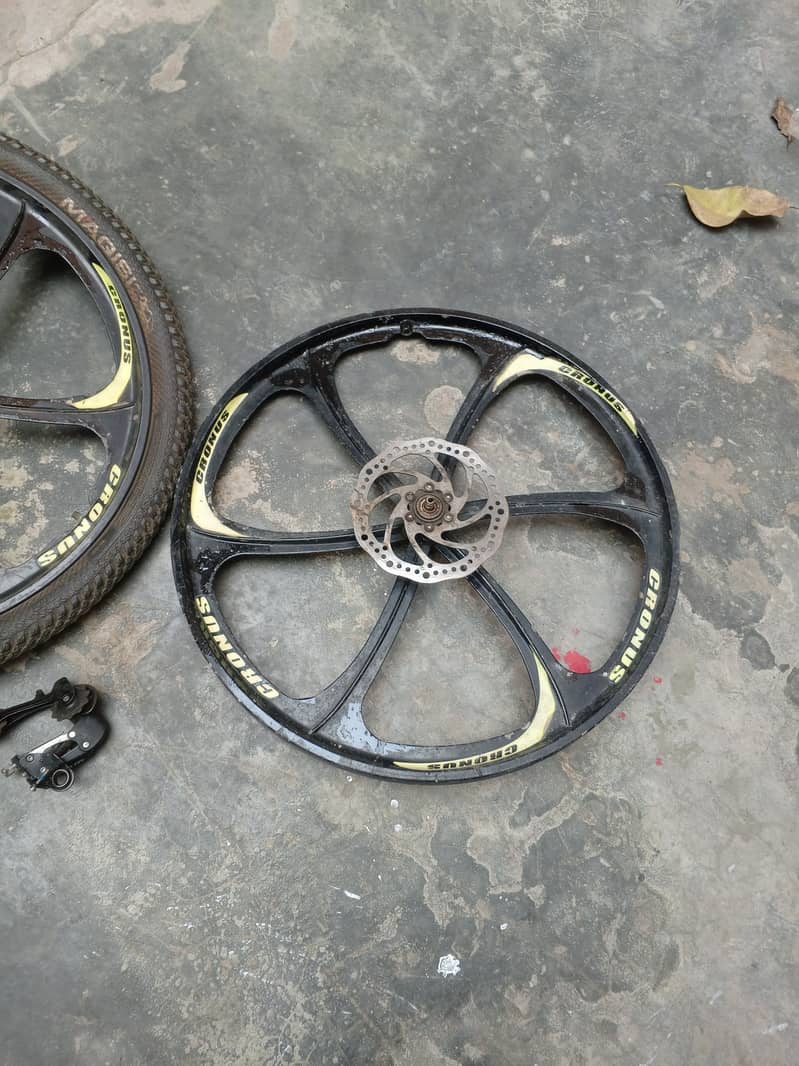 24 size cycle Alloy Rims with tyre gears changer 4